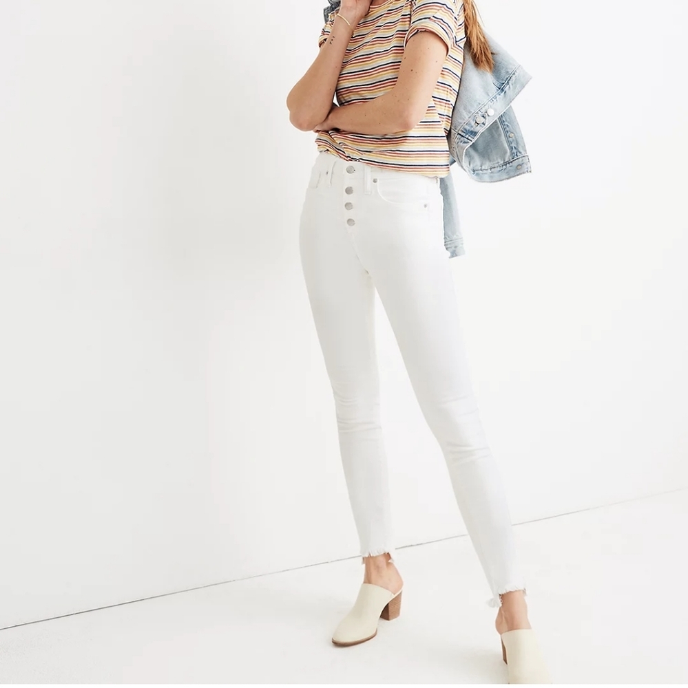 Madewell 10" high rise skinny